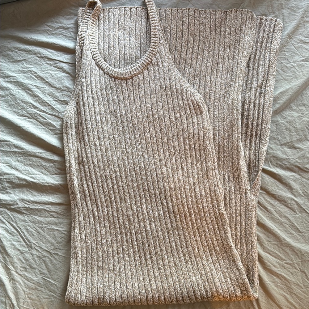 Closed Floor Length Knit Dress
